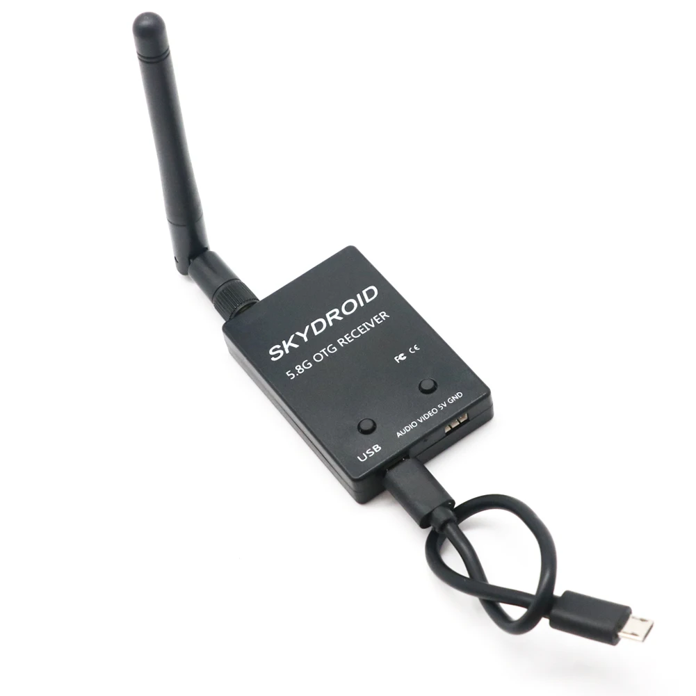 Receptor FPV de canal completo FPV USV OTG 5,8G 150CH con audio para teléfono inteligente Android