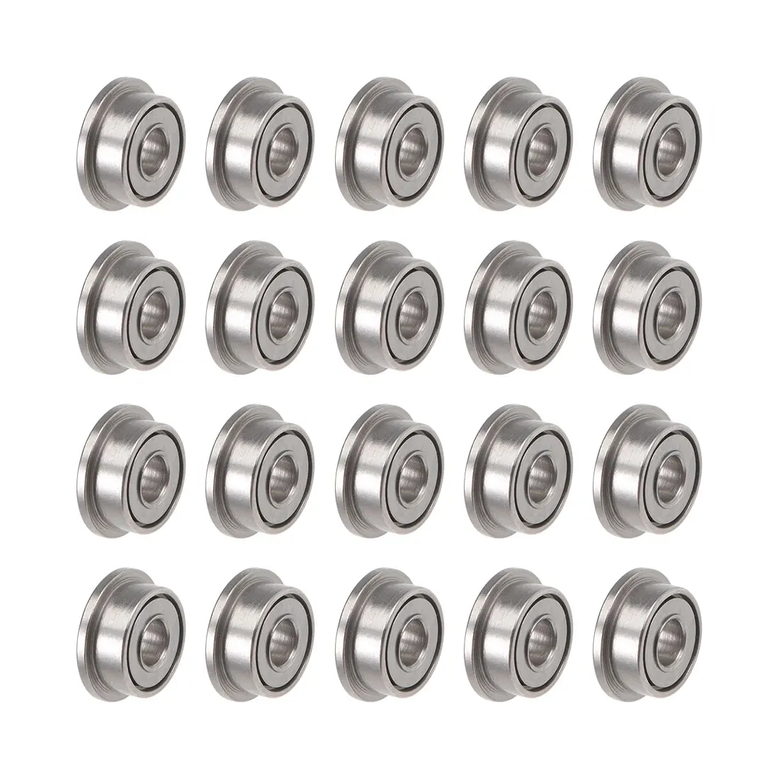 

uxcell 20pcs F682ZZ Flange Ball Bearing 2x5x2.3mm Shielded Chrome Bearings