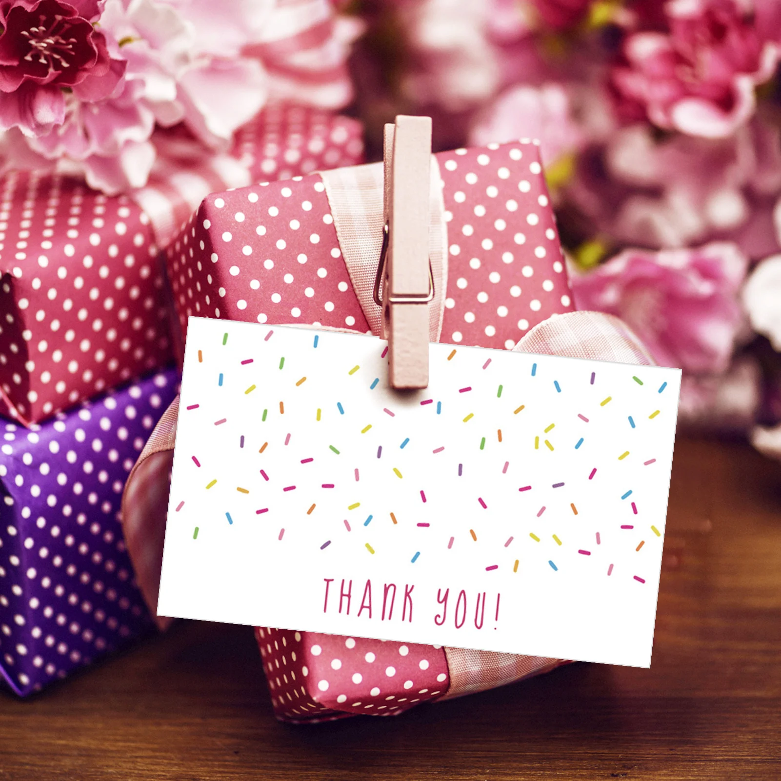 30pcs/pack Pink Thank You Card For Supporting Business Package Decoration Business Card Handmade With Love For Sellers Gifts