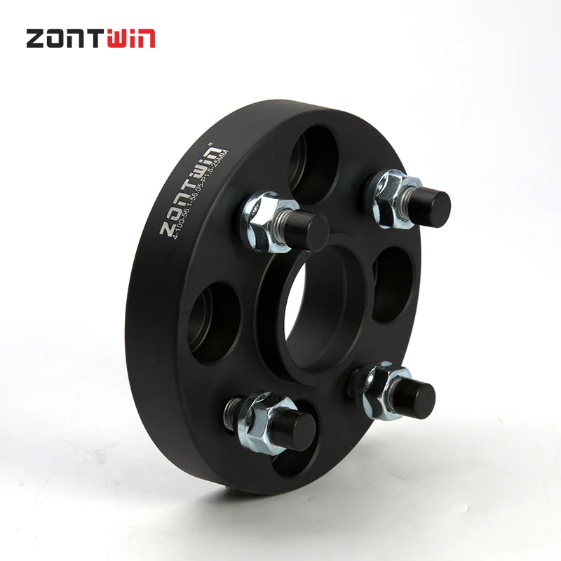 2Pieces PCD 4x100 ID=OD=56.1mm Car Aluminum Wheel Spacer Adapter 15/20/25/30mm Flange For Honda Fit Jazz Separadores BMW Mini