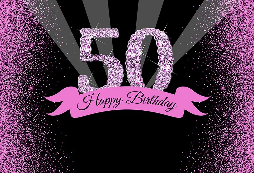 

Celebrate 50th birthday backgrounds photography vinyl diamond fabulous photo backdrops for photo studio accessories photophone