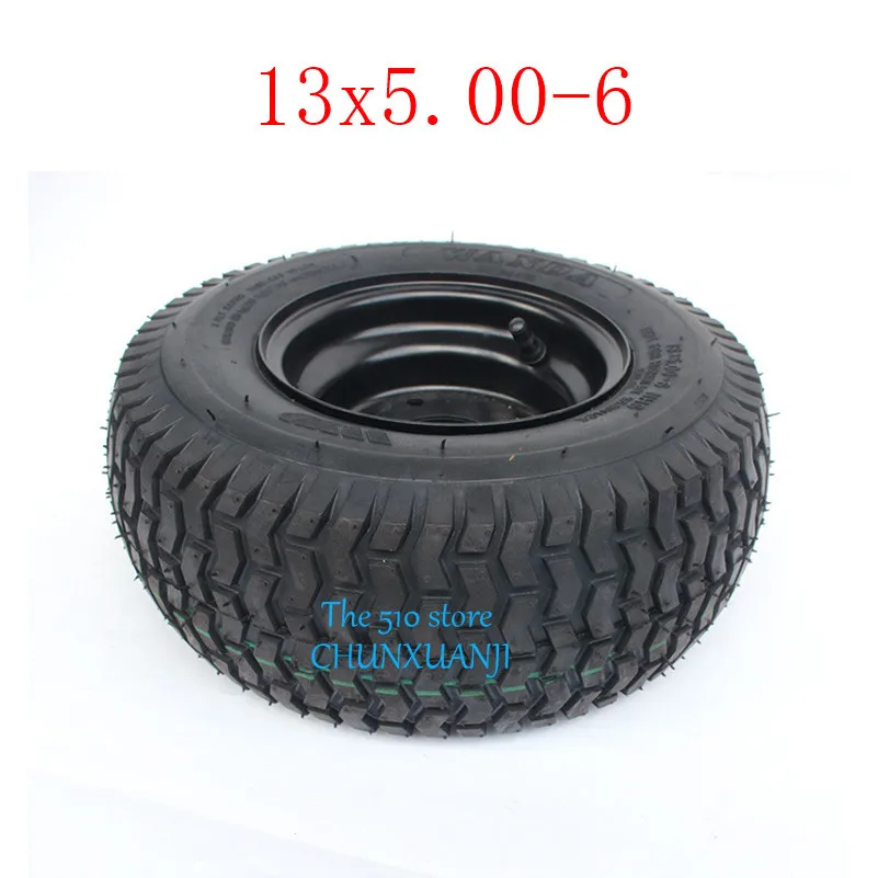 

2pcs HOT sale GO KART KARTING ATV UTV Buggy 13X5.00-6 Inch Wheel Tubeless Tyre Tire With Hub