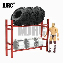 AJRC 1/10 Scale 1.9 2.2 Wheel Rim Tire Storage Rack for RC Crawler Traxxas TRX-4 TRX-6 Axial SCX10 D90 D110 TF2 YOKOMO RC Car