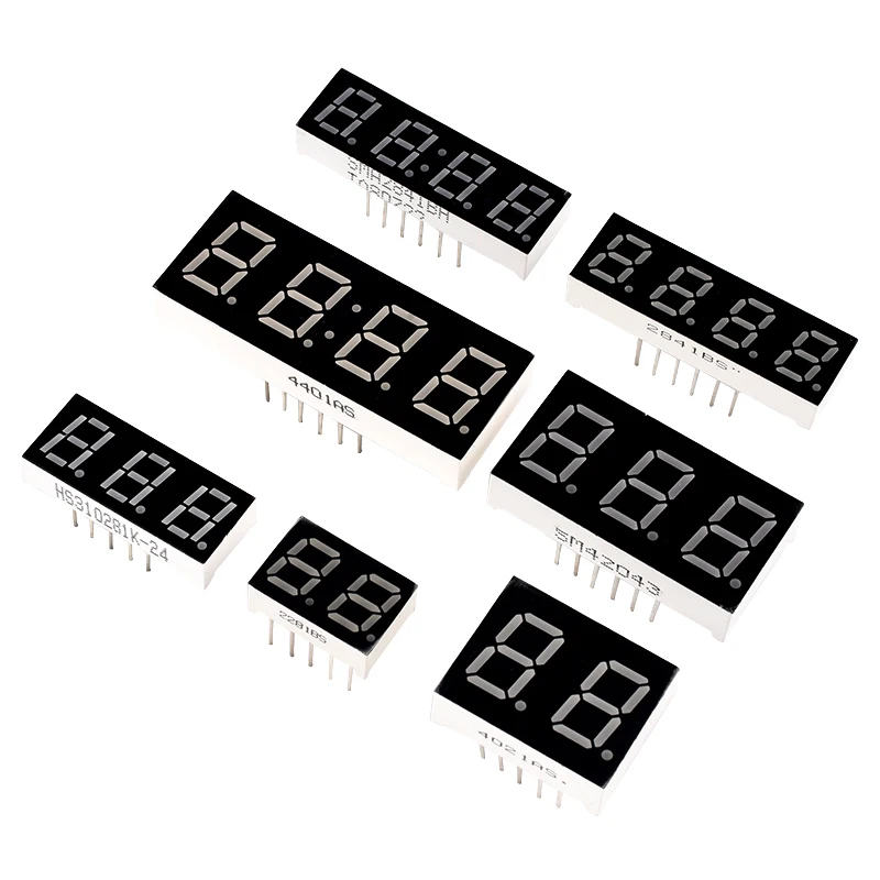 5Pcs 0.28 Inch Digital Tube LED Display 1Bit 2Bit 3Bit 4Bit Display Common Anode / Cathode 0.28"/0.36"/0.4"/0.56" 7 Segment Red