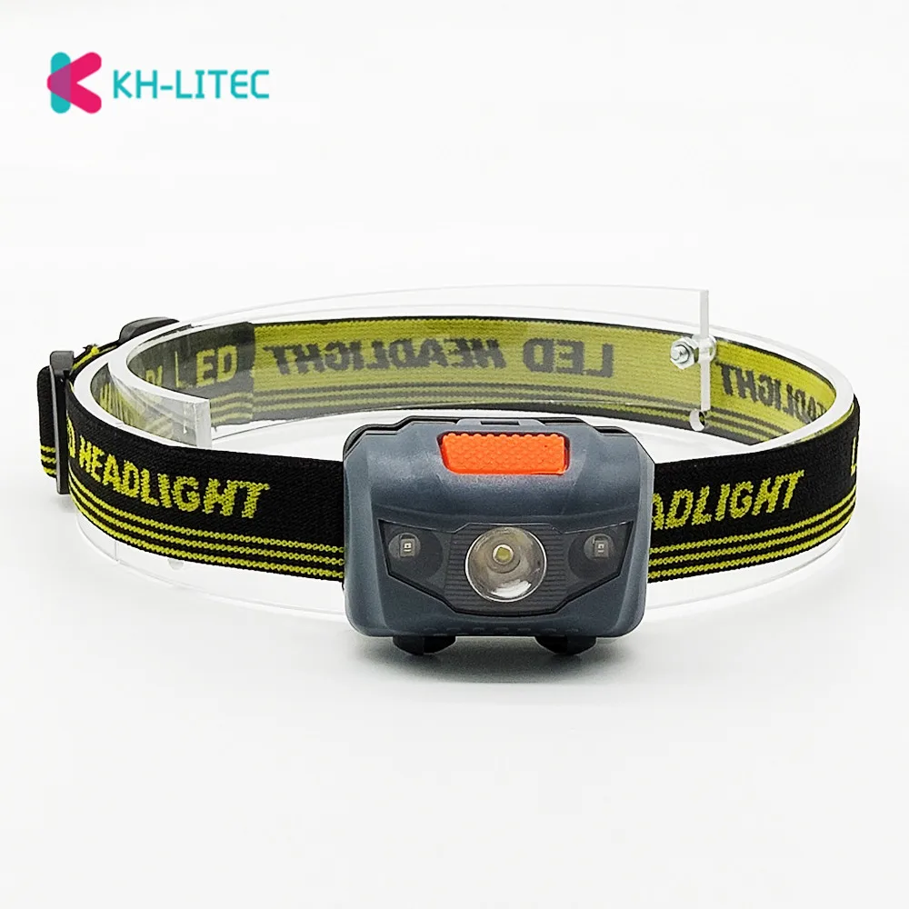 Mini lampe frontale Portable et légère, 4 Modes d\'éclairage, idéale pour le Camping, la course à pied, piles AAA