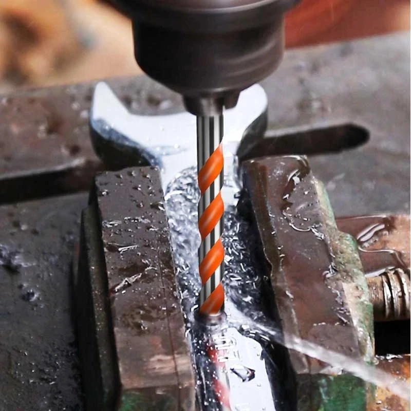 12pcs punta da trapano in vetro multifunzionale ad alta durezza in metallo acciaio inossidabile muro di cemento trapano a mano elettrico punta da trapano in acciaio legato