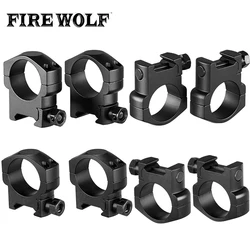 Tactical 30MM Medium Profile High Profile Riflescope Picatinny Ring Mounts Weaver Mount Rings