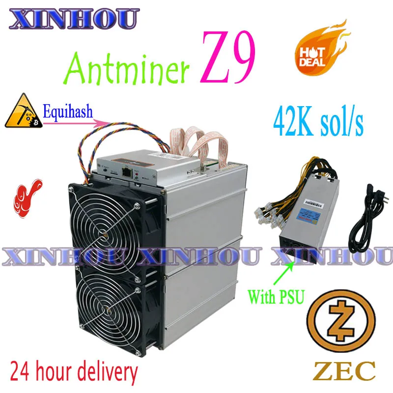 

Used Bitmain Antminer Z9 42k Equihash ASIC miner mining ZEC Better than Innosilicon A9 antminer z9mini S17 Z11 S17e M21S T17 Z15