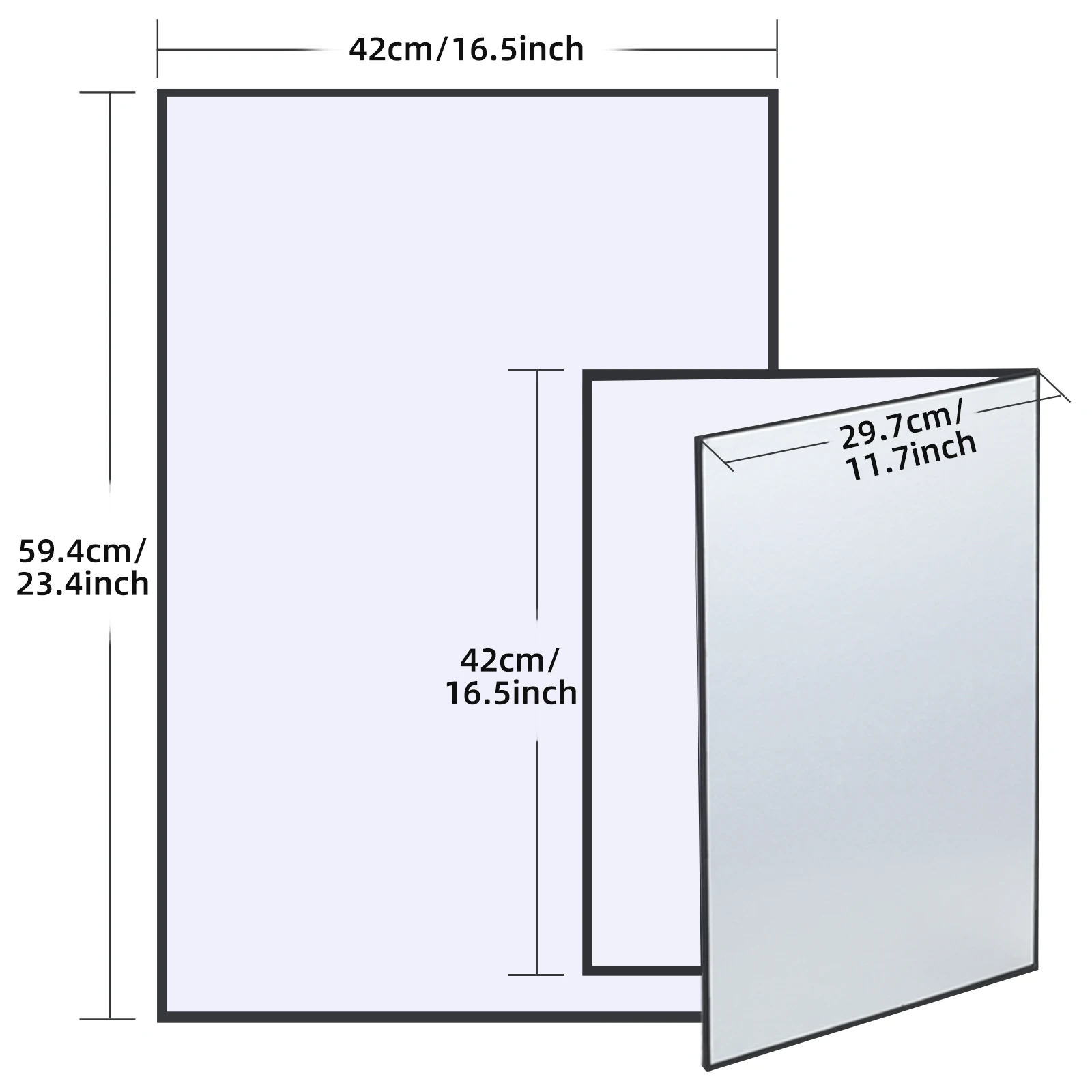 SOONPHO 42*29 cm 3 in 1 Reflector Photography Cardboard A3 / A4 Foldable Reflector Board For Photo studio Photography Accessory