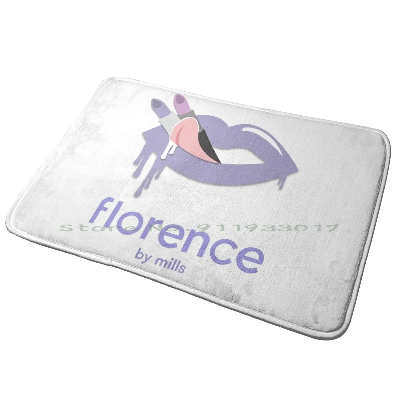 Florence By Mills-Lips Entrance Door Mat Bath Mat Rug Dnd And Warcry Funny Novelty Blood Guts Ass Regrets Anti-Slip Bedroom