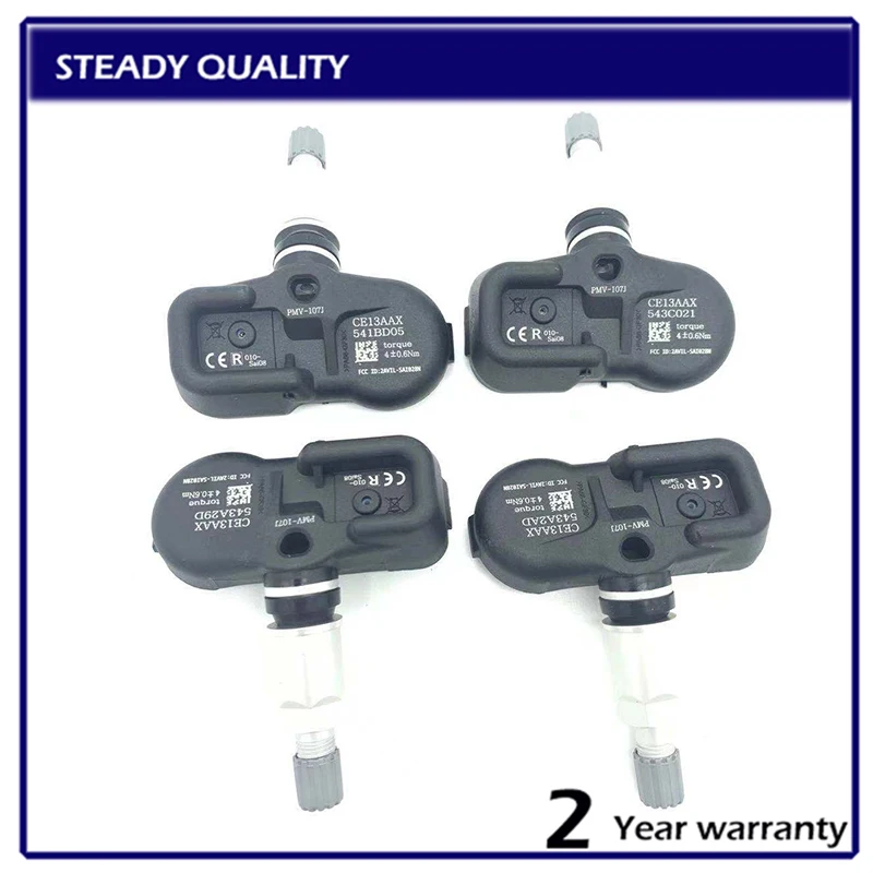 4pcs 315mhz Tire Pressure Sensor For Lexus LS460L LS600hL LX570 RX350 RX400h RX450 42607-06011 42607-33011 PMV-107J 42607-33021