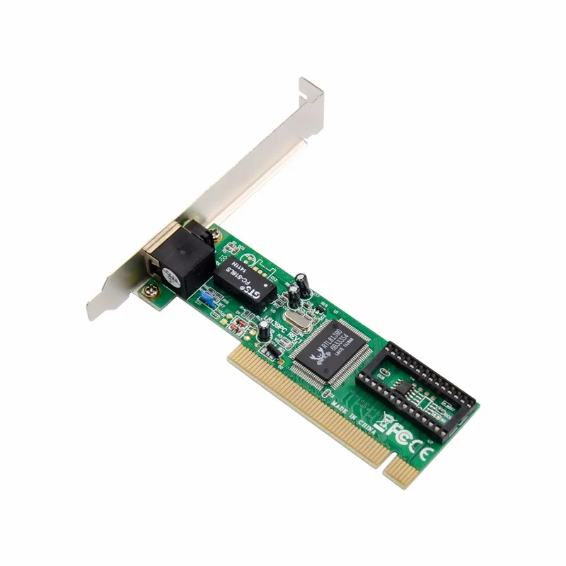 Pci para porta única rj45 10/100mbps placa de rede ethernet rápida placa adaptadora ethernet chipset rtl8139d crossover automático para pc