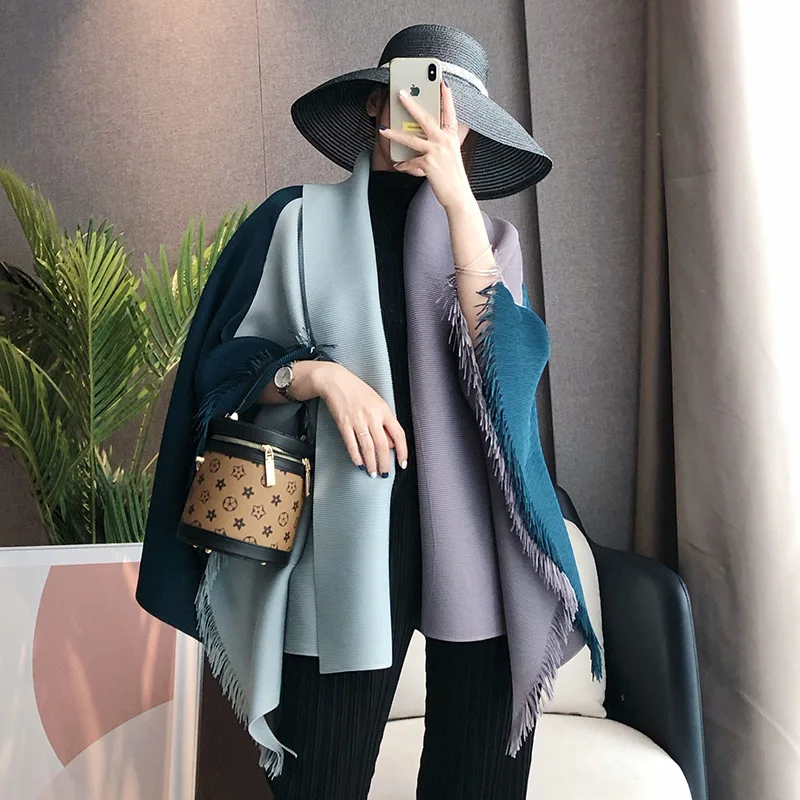 

Female new autumn and winter fashion outerwear lapel pleated cropped top all-match temperament loose cardigan