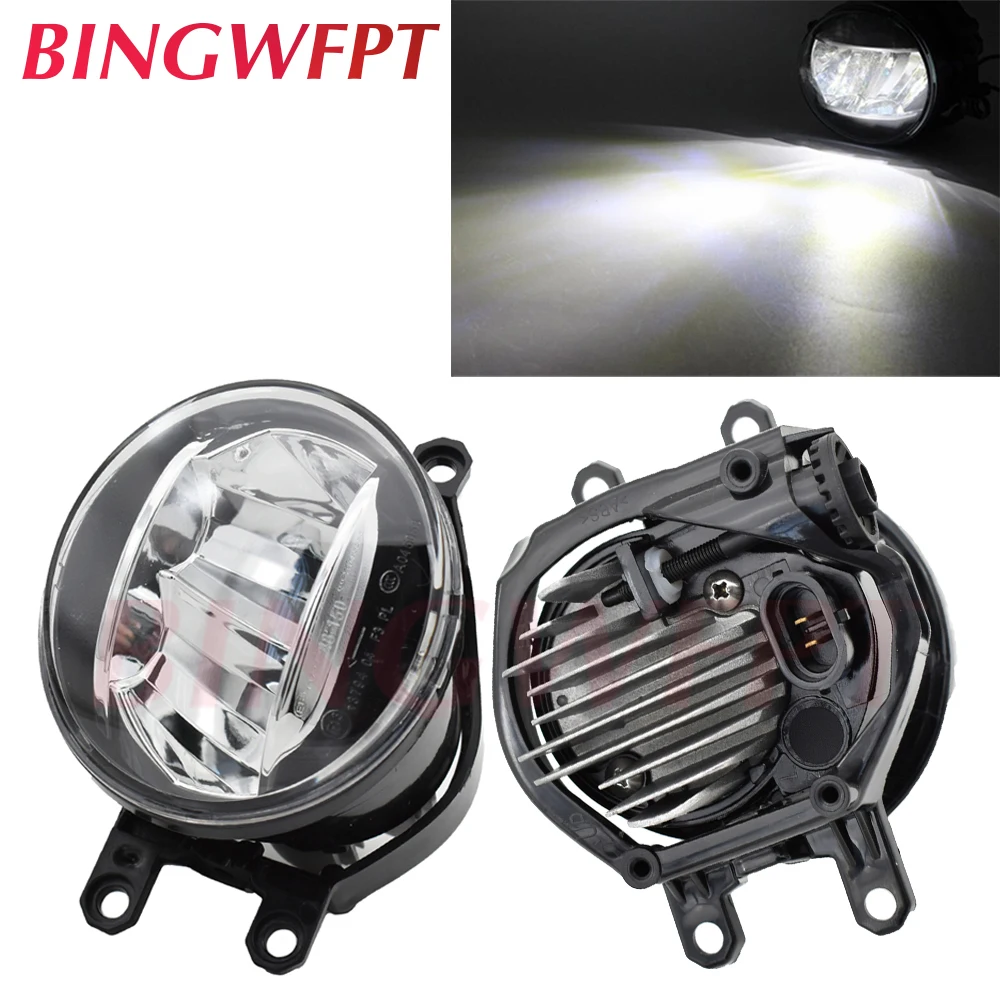 2pcs/pair (Right + Left ) Car Front Bumper High Bright LED Fog Light For Toyota Highlander 2008-2010 For Venza 2009 2010 - 2012