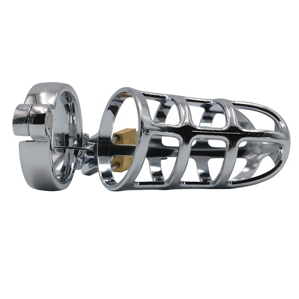 BDSM Metal Male Chastity Device Bondage Stealth CB Lock CBT Chastity Cock Cage Penis Lock Cock Ring Fetishism Sex Toys For Men