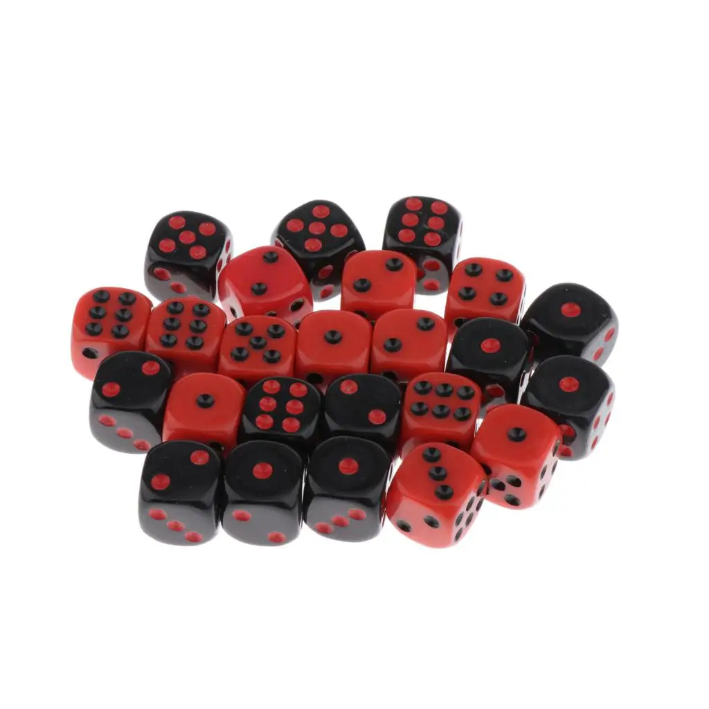 24Pcs Dice Set Colored Dice 6-sided Dice Dungeons For Dungeons And Dragons Game