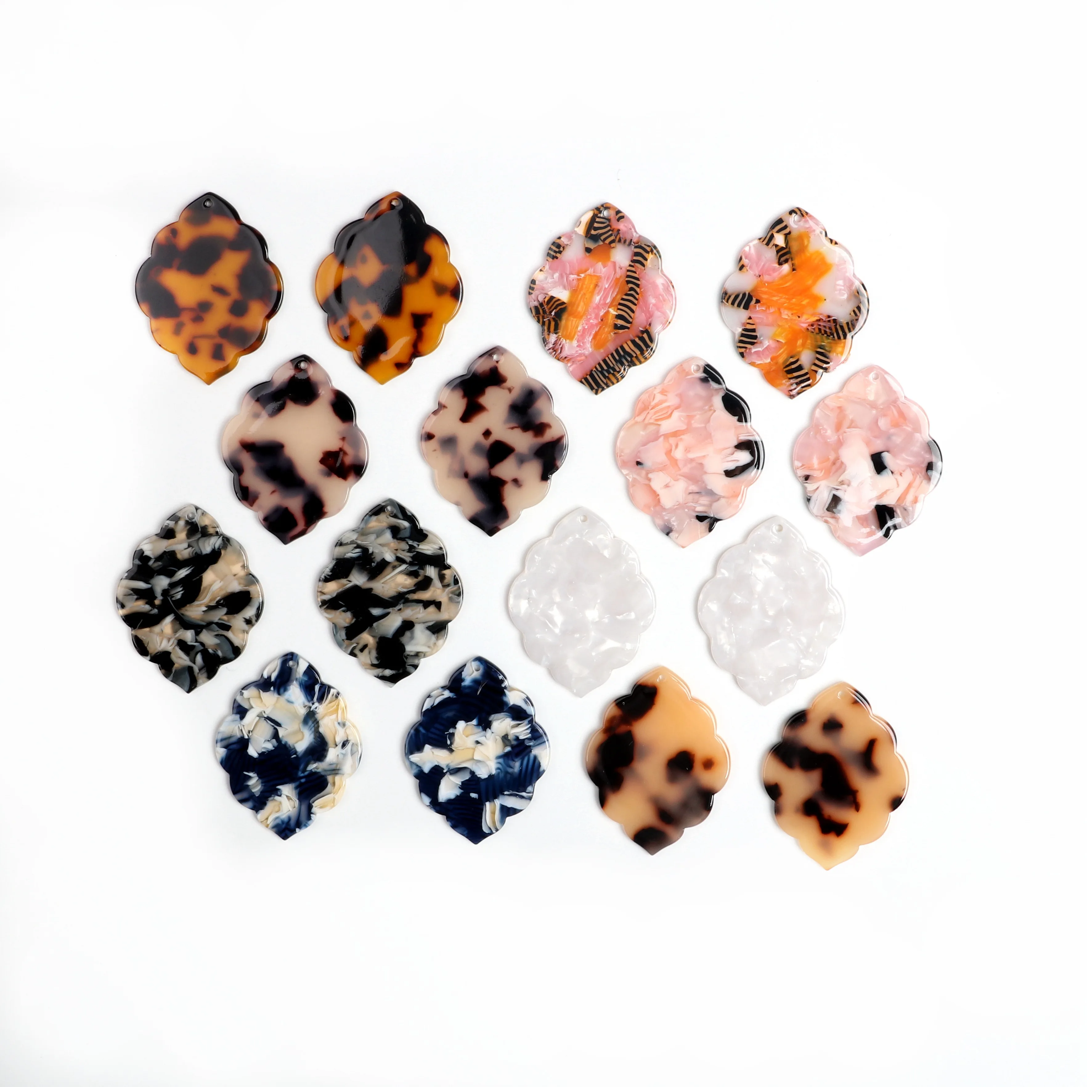 

Tortoise Shell Earring Charms,Acetate Acrylic Lage Quatrefoil Shaped Pendant,Earrings Part,Big Earring Findings,41.5x32mm,ACE244
