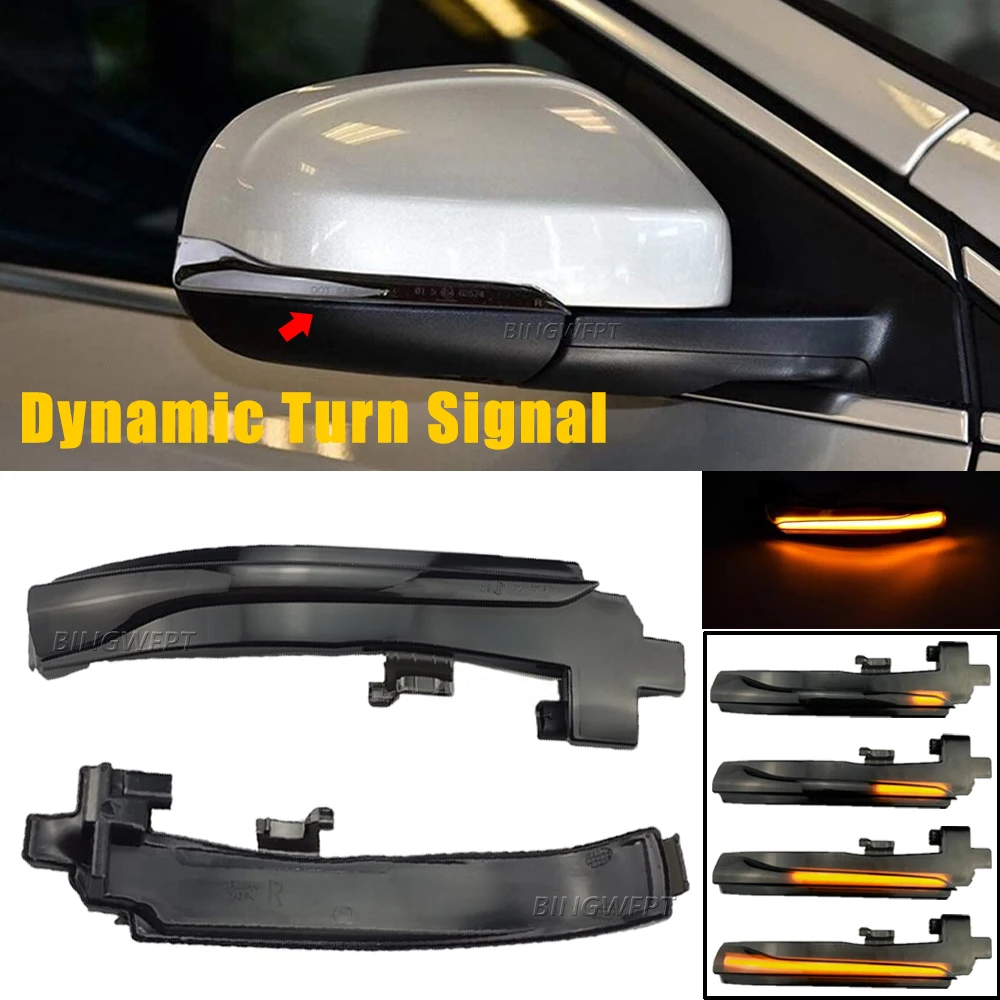 2 шт. последовательный индикатор бокового зеркала для Volvo V40 Автомобильный светодиодный динамический сигнал поворота для Volvo S60 CC V60 CC S60 II S80 II V70 III