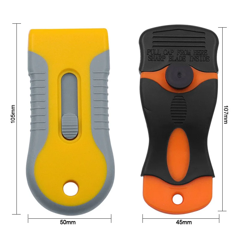 Cleaning Blade Scrapers Glue Removal Blade Razor Scraper Car Sticker Remover Paint Stripping Tool Remove Labels Stickers Stains