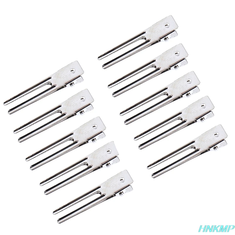 10 Pieces Hot Sale Pointed Metal Crocodile Clips with Bulk Craft DIY Hair Clips Durable Hair Accessories Hair Clips Hairdressing