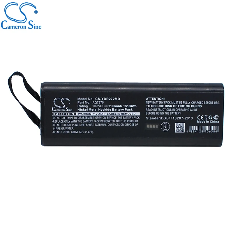 بطارية CameronSino لـ Yokogawa OTDR AQ7275/AQ7270 تناسب بطارية بديلة طبية Yokogawa BDR15D 2100mAh/22.68Wh 10.80V
