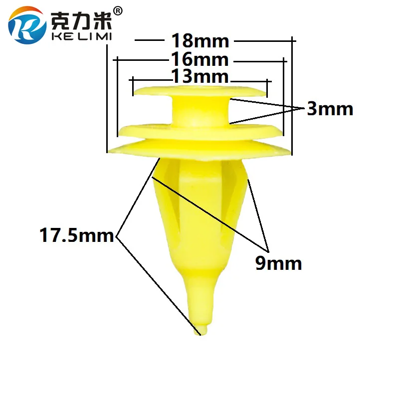 

100 шт. фиксирующие зажимы для автомобильной панели для Toyota, автомобильные пластиковые заклепки, отделка двери, защелки, крепежные заклепки
