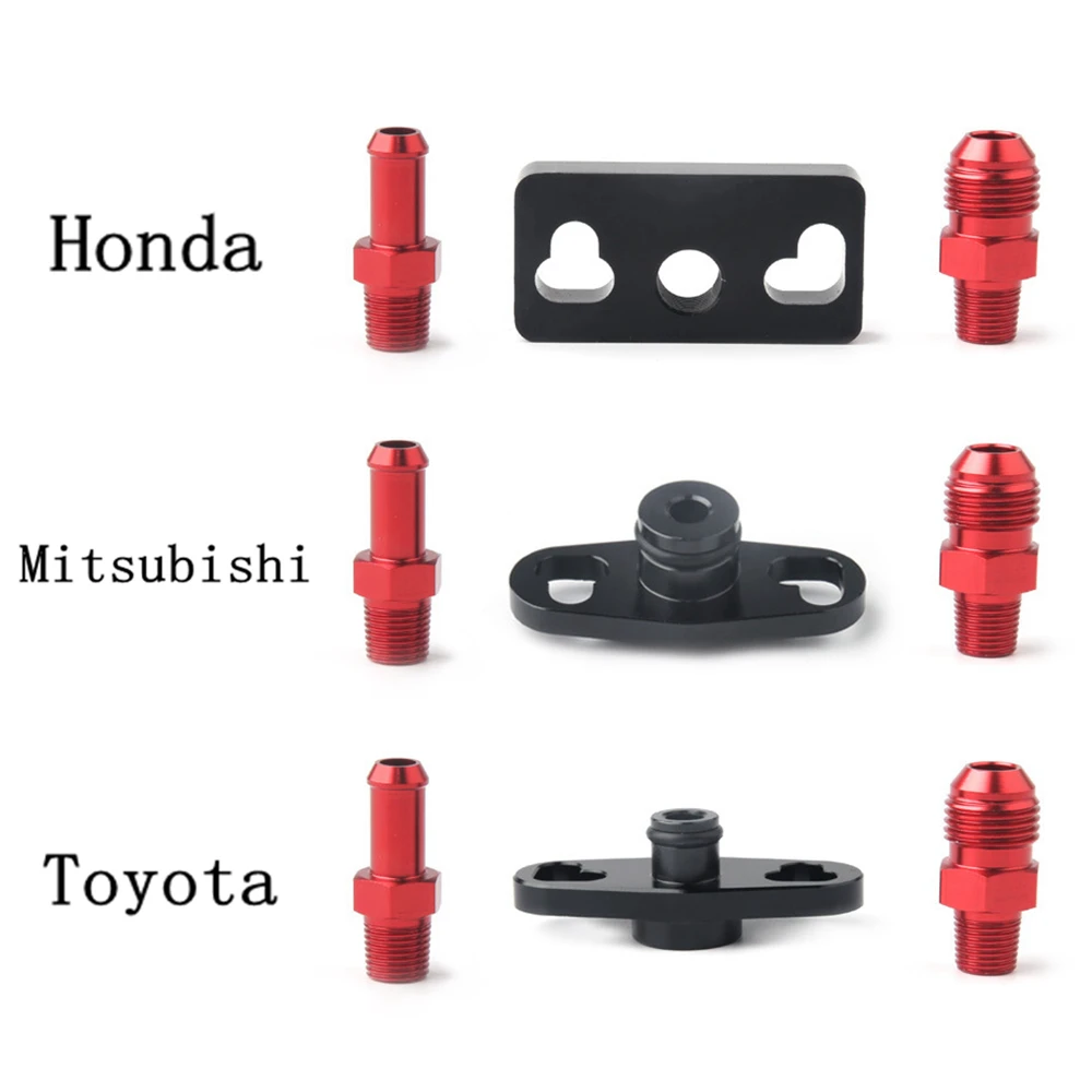 Fuel Pressure Regulator FPR Adapter For Honda Mitsubishi Toyota