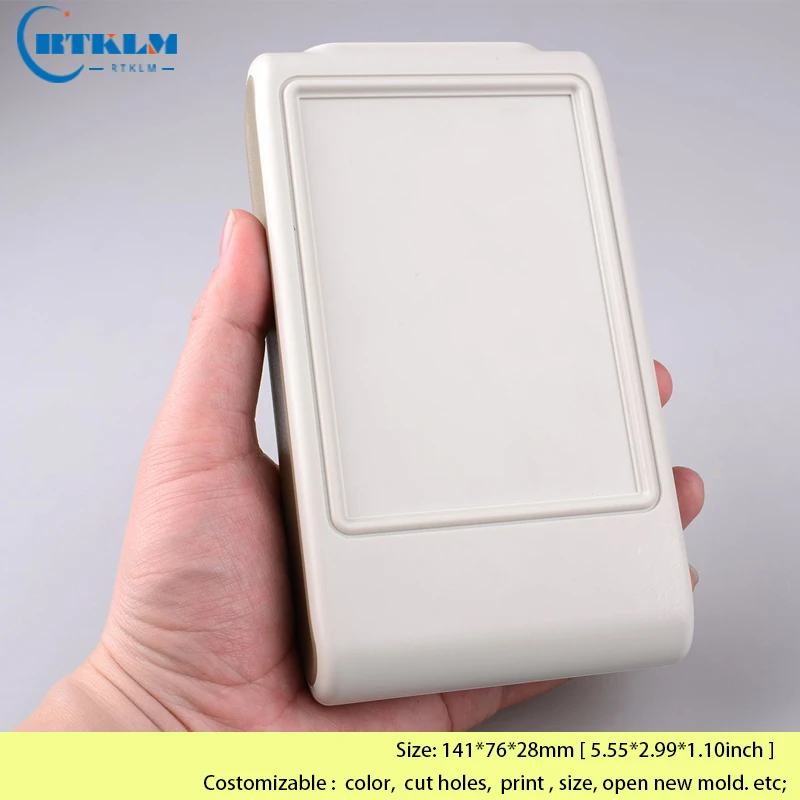 Electronic Project Instrument Case DIY junction box ABS plastic box Handheld plastic enclosure 141*76*28mm