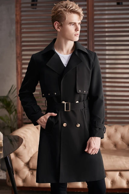 New look trench coat mens best sale