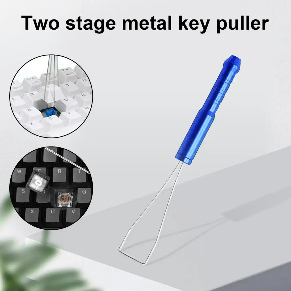 1Pc ลวดเหล็กแป้นพิมพ์ Keycap Puller Remover