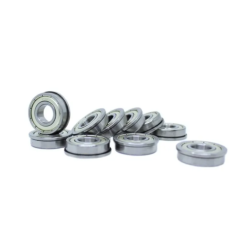 F6001ZZ Flange Bearing 12x28x8 mm ABEC-1 ( 10 PCS ) Flanged F6001 Z ZZ Ball Bearings