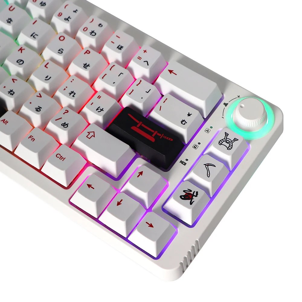 Imagem -05 - Gmk-key-bushido Keycap Perfil Cereja Dye Subb Keycaps Teclado Mecânico Gk61 Lk67 Tm680 Rk61 Tkl87 104 7u Barra de Espaço