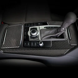 For Audi A6 C5 C6 Car Styling Inner Center Console Gear Shift button panel decorative strip Sticker Cover Trim Auto Accessories