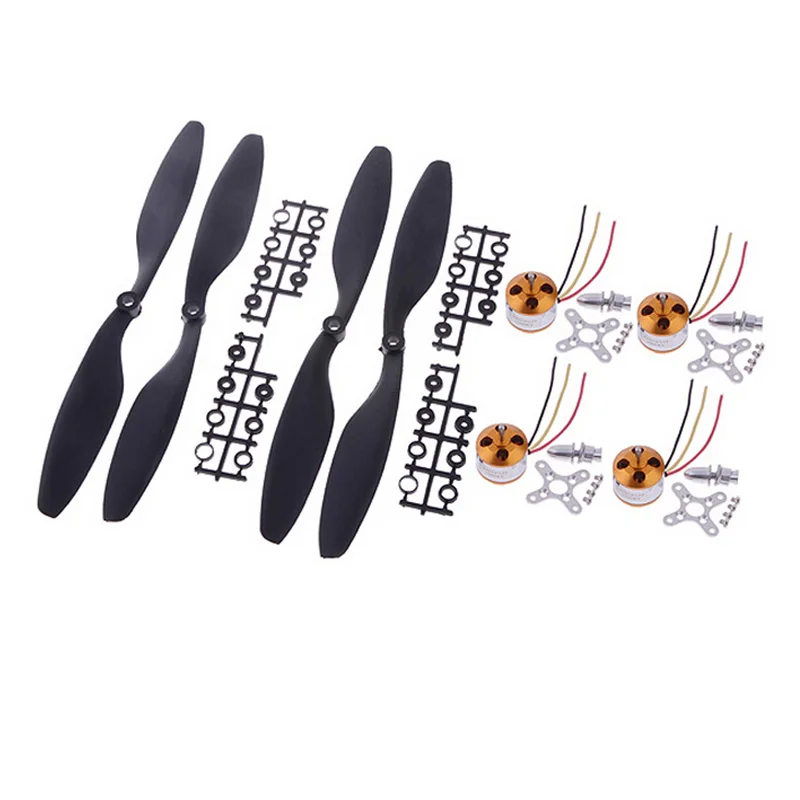 4set XXD A2212/13T 2200KV 1000KV Brushless Motor + 4 x 1045 10*4.5 Propellers (2 pair) for RC F450 F550 MWC Multicopter