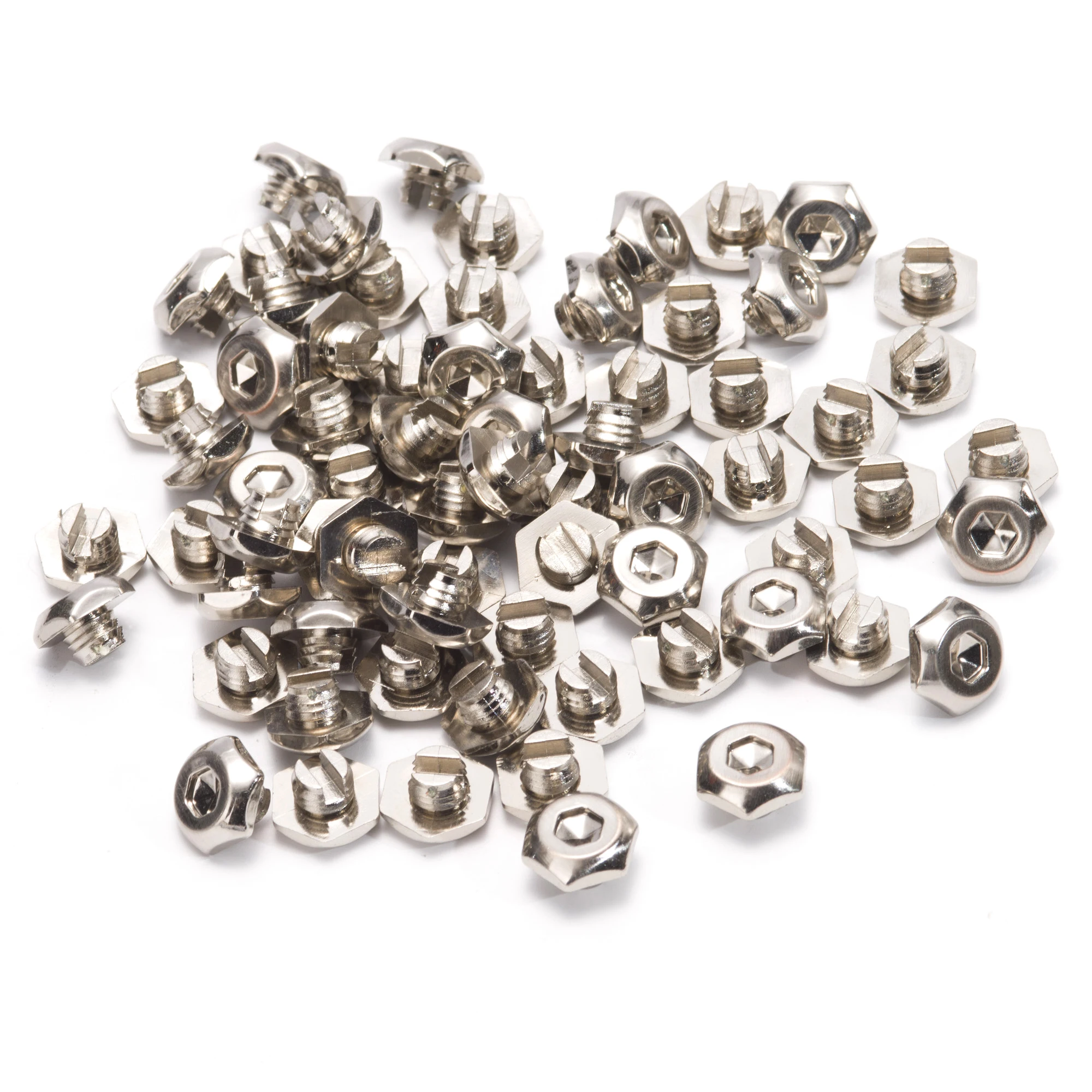 100pcs 8mm Alloy Wheel Rivets Nuts For Rims Cap Lip Screw Bolt Tires Silver Brushed Decoration Studs Car Accessories