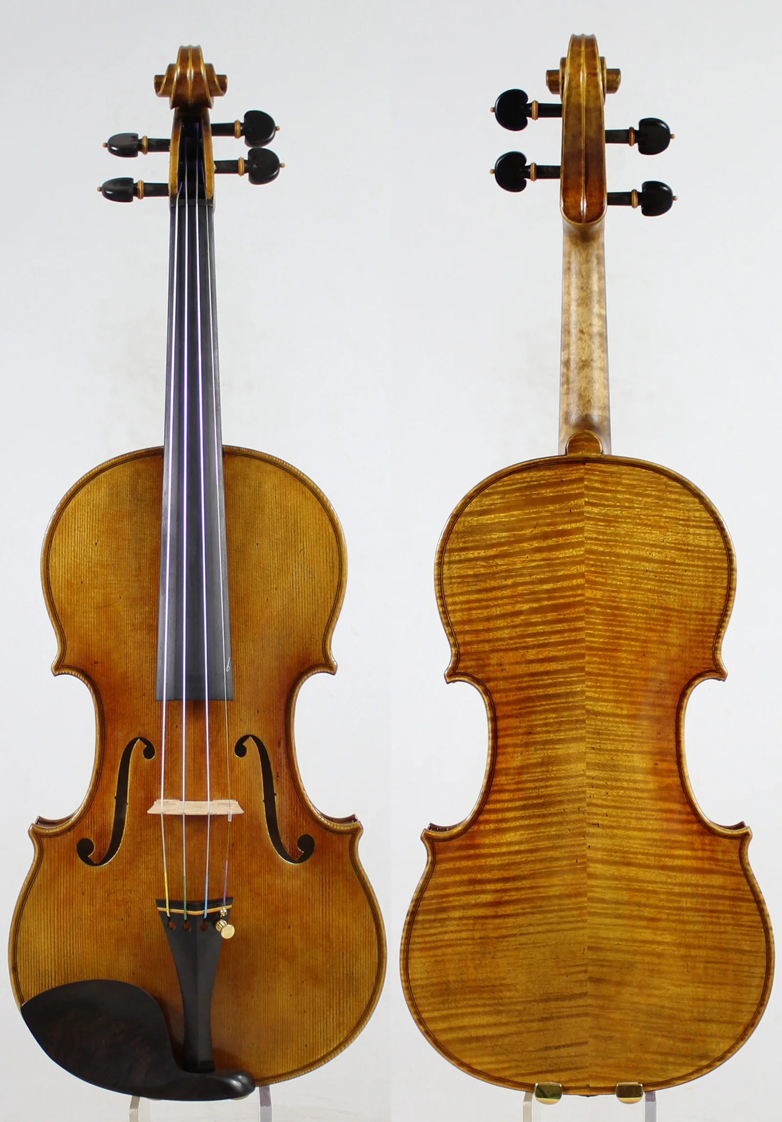 Master Violin! Antonio Stradivari Copy! Strong and Deep Tone!Despiau Bridge!Dominant 135B Strings