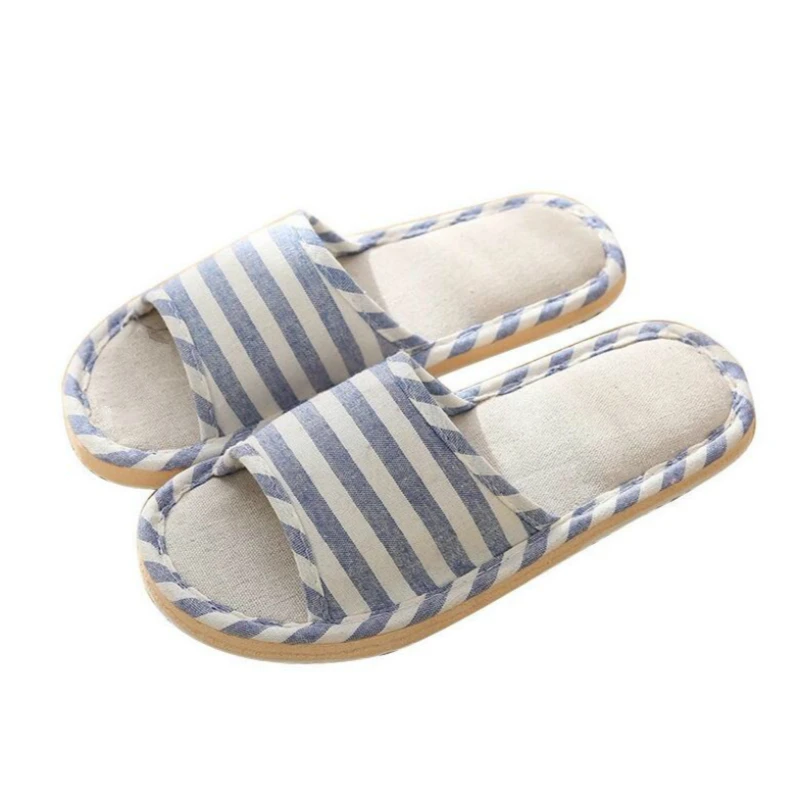 Women Indoor Slippers Floor Flat Shoes Spring Autumn Linen Flip Flops Home Slippers Female Comfortable Zapatillas de hombre New