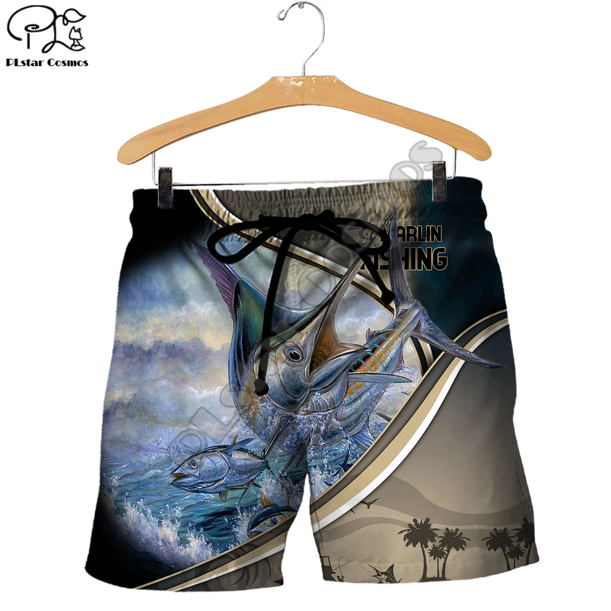 PLstar Cosmos Marlin Fishing 3D Printed Fashion Women For Men Summer Funny Casual Colorful Fish Shorts Beach Short Pants Style-2