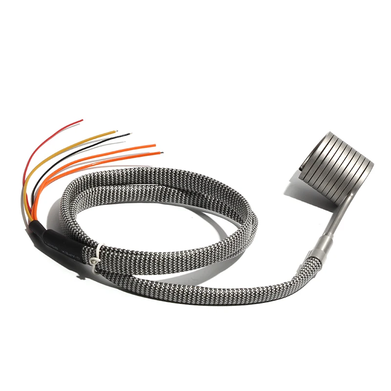 LUJINXUN Coil Band Heaters 220V 19x25/30/35/40/50mm Electric Hot Runner Spiral Heater with K Thermocouple 3x3mm Cross-section