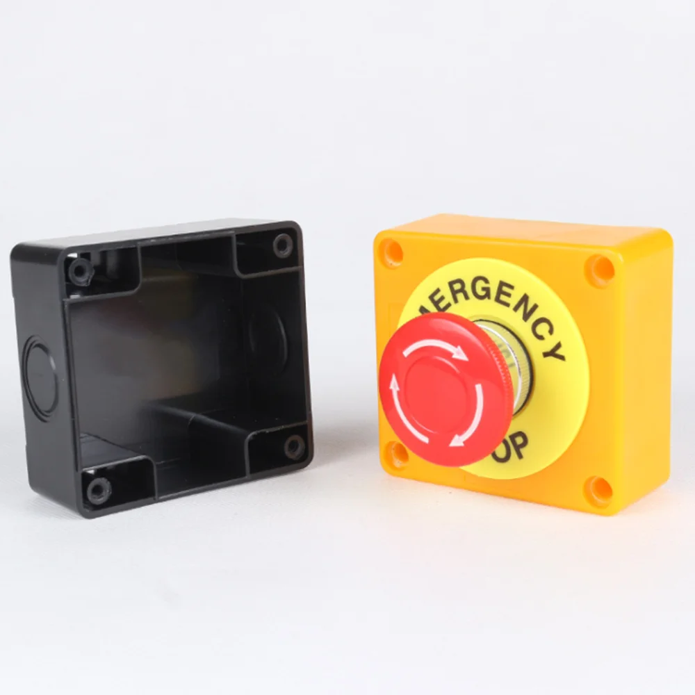 1PCS AC 660V 10A LAY37-11ZS Emergency Stop Button Switch Sign DPST