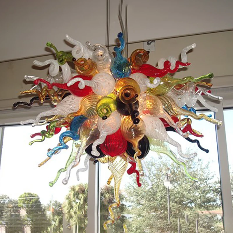 

Colored Murano Glass Light Artistic Hanging Chandelier Lamps