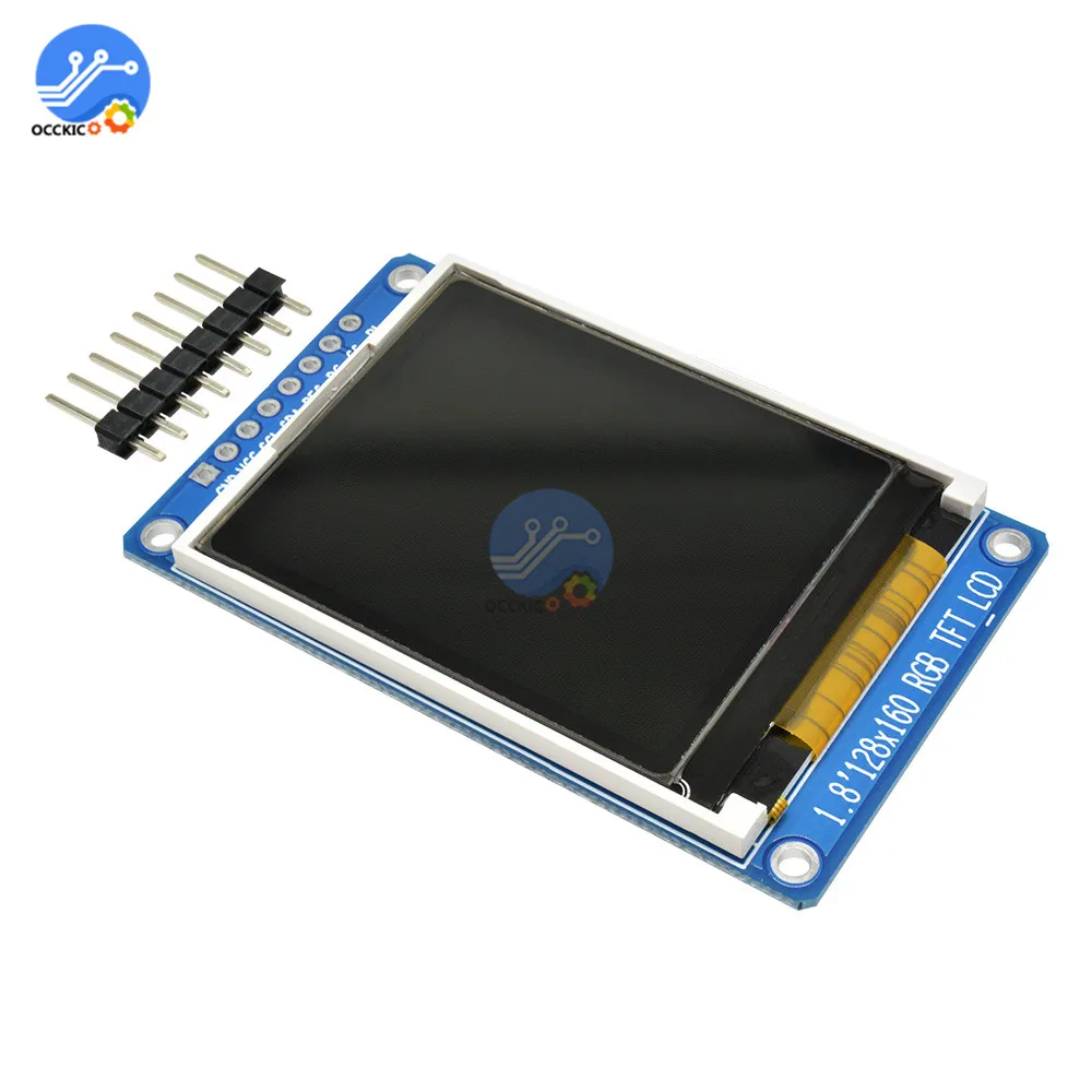 1.8 "นิ้ว OLED LCD โมดูลจอแสดงผลสี RGB 128X160 TFT ST7735S Driver DC 3.3V สำหรับ Arduino ของตกแต่งงานปาร์ตี้