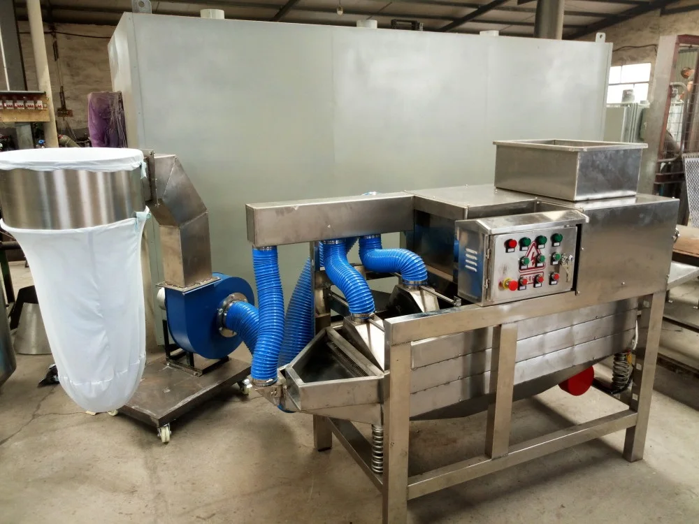 Máquina de descascar grânulos de chocolate 400 kg/h