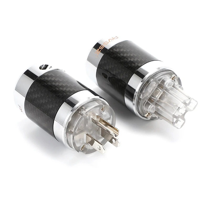 1 шт. AVSSZ nano crystal NCF углеродное волокно с родиевым покрытием HIFI power plug tail, национальный стандарт, американский стандарт Furutech