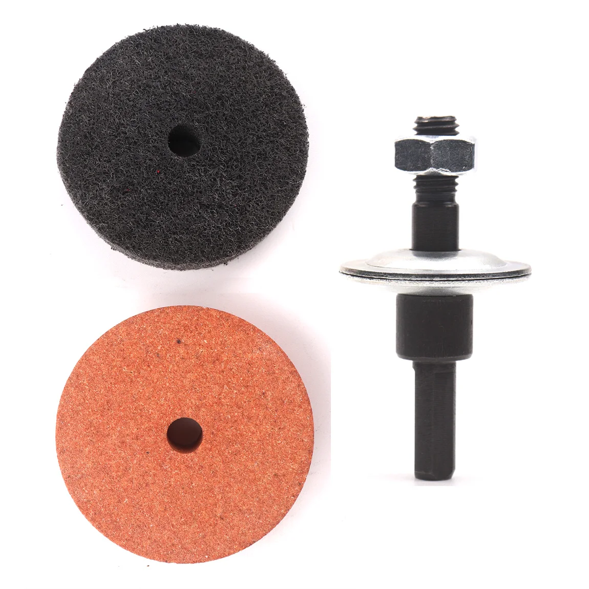 New Hand Electric Drill Grinding Wheel Conversion Rod / Drill Arbor Adapter Gray Fiber Grinding Wheel Polishing Stone Wheel Set