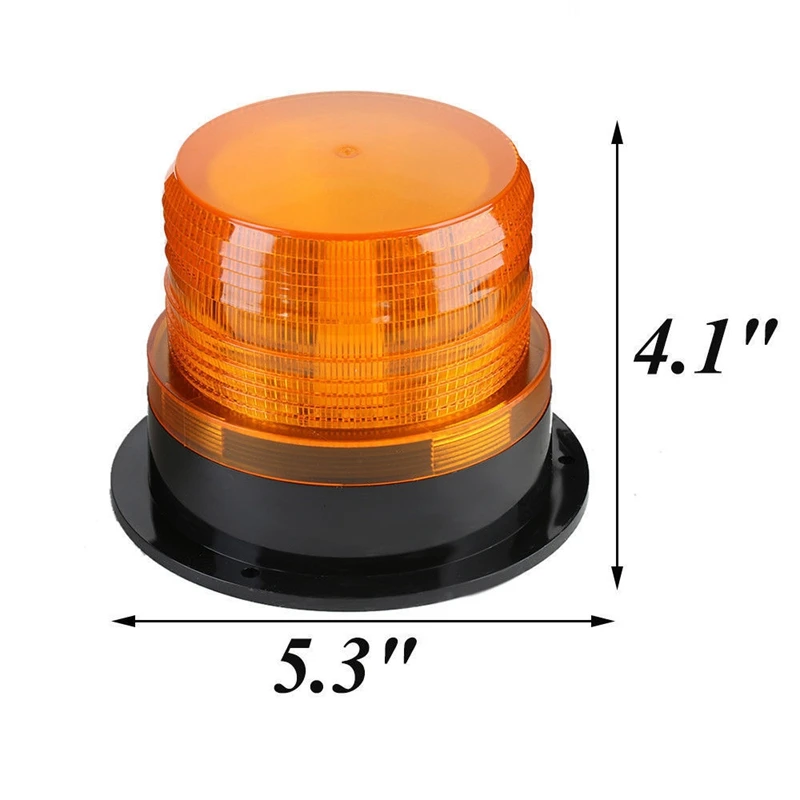 Car Strobe Light Emergency Car Rotating Traffice Indication Car Flash Beacon Light LED Orange Blue Red Flash Car Warning Light