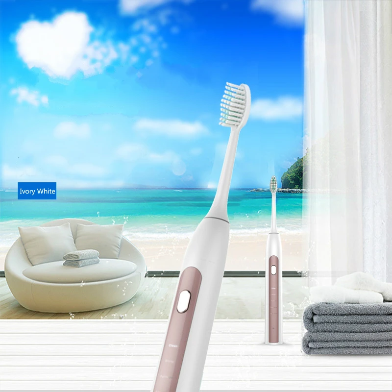 Adult smart electric brush IPX7 waterproof whitening USB charging fully automatic ultrasonic electric toothbrush