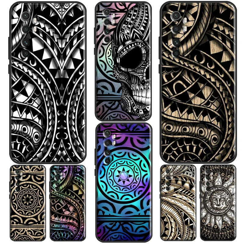 Maori Samoan Polynesian Tribal For POCO F3 F1 F2 M3 M4 X3 GT X4 X3 Pro Case For Xiaomi Mi 11 Lite Ultra 12 11T Pro Cover