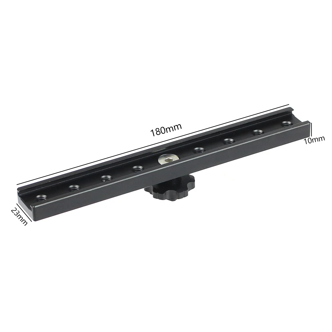 Hot Cold Shoe przedłużenie szyny wspornik 18cm 1/4 "mocowanie śrubowe do lampy błyskowej Speedlite lampa wideo mikrofon do Canon Nikon Sony