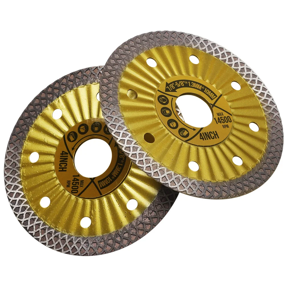 4" Diamond Tile Blade Porcelain Porcelain Saw Blade Turbo Diamond Blade For Granite Marble Ceramic Tile Cutting Disc